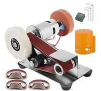 Belt Sander & Multi-Function Mini Knife Sharpener, Fixed Angle Grinder for DIY Desktop Home Tool Sharpening & Sanding
