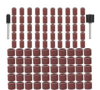 Belt Sander Paper,Sanding Belts Drums Kit Band 1/2 1/4 Inch Sand Mandrels 80/120/180Grit Fit For Nail Drill Rotary Abrasive Tools(102pcs,80)