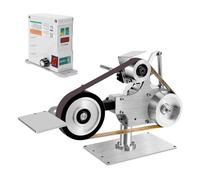 Belt Sander Polishing Grinder 1x30 inch with 550W Brushless Motor, 6000rpm Stepless Speed Adjustable for Metalworking, Knife Making