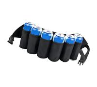 Belt, Sodas Belt Holders, Adjustable 6Bottle Beers Waist Pack, Bottle Holders Drink Can Waist Pack Bag Drink Holder