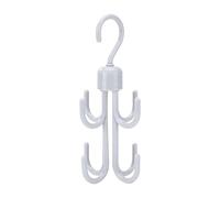 Belt Storage for Wardrobe | Heavy Duty 360 Degree Rotating Four Claw Holder, Wardrobe Space Saver - For Scarf, Wall, Coat, Hat, Towel, Handbag, Bathroom Door and Tie