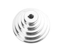 Belt Tensioner Hole Dia 14mm 16mm 18mm 19mm 20mm 22mm 24mm 25mm 28mm 5 Step A Type V-Belt Pagoda Pulley Belt Outter Dia 54-150mm(22mm)