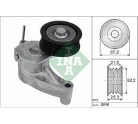 BELT TENSIONER V-RIBBED BELT FITS: VOLVO V60 I T6/T6 AWD/2.0 POLESTAR AWD.VOL