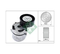 Belt Tensioner V-ribbed belt INA for Impreza Forester XV Brz GT86 WRX Legacy FR-