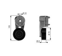 BELT TENSIONER, V-RIBBED BELT T38163