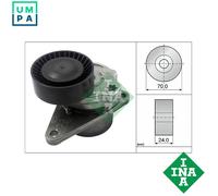 Aux Belt Tensioner 534010310 INA Drive V-Ribbed 30637141 30757057 31251250 New