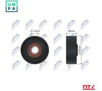 PULLEY IDLER V-BELT FOR CHRYSLER PT CRUISER SEBRING 2.0 00-10