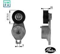 Aux Belt Tensioner T38185 Gates Drive V-Ribbed 04861277AB 04861277AD 4861277AB