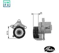 GATES T38283 Tensioner pulley