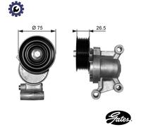 GATES T38357 Tensioner pulley