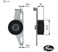Gates Belt Tensioner T39393 - V-ribbed Belt for Renault Lodgy/Logan/II/Stepway/Express