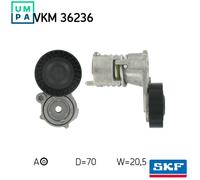 SKF Tensioner Pulley for Volvo C70 D4 D5204T 2.0 Litre May 2010 to March 2014