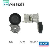 SKF Tensioner Pulley for Volvo C70 D4 D5204T 2.0 Litre May 2010 to March 2014