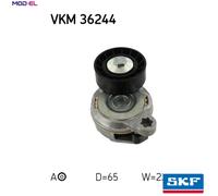 SKF Tensioner Pulley for Volvo XC60 D4 D5244T17 2.4 June 2012 to April 2014