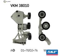 SKF Tensioner Pulley for Mercedes Benz A160 1.6 Litre April 2001 to March 2005