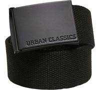 Belt Urban Classics coloured buckle canvas Noir L/XL