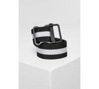 Urban Classics Easy Belt with Stripes, Black/White, S/M
