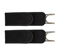 Belt without Buckle - Pack of 2 Elastic Waist Tensioners, Invisible Stretch Belt Clip for Trousers, Jeans, Adjustable Accessories without Buckle, Black Brown Fabric Band, for Men and Women, Hiking