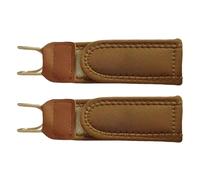 Belt without Buckle - Pack of 2 Elastic Waist Tensioners, Invisible Stretch Belt Clip for Trousers, Jeans, Adjustable Accessories without Buckle, Black Brown Fabric Band, for Men and Women, Hiking