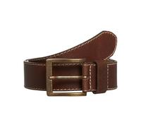 Wrangler Men's Basic Stitched Belt, Brown, 40cm (Manufacturer Size:105)