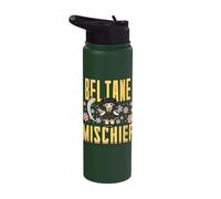 Beltane Mischief Anime Witch May Day Celebrations Pagan Stainless Steel Insulated Water Bottle