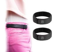 BeltBro For Women No Buckle Elastic Belt - Fits 1 Inch Belt Loops, Easy To Use, black, 2 Small BeltBro (8")
