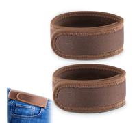 BeltBro Pro Pairs For Men - Next Gen BeltPro Buckle-Free Elastic Belt With Ultra-Soft Edge Padding - Fits 1.5 Inch Belt Loops, brown, S