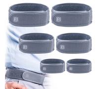 BeltBro Titan MultiPack No Buckle Elastic Belt For Men - Include 2 Small, 2 Medium, 2 Large Belts - Fits 1.5 Inch Belt Loops, Gery, Double Pack