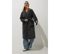 Belted Denim Trench Coat Yours Black 20
