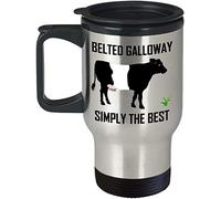 Belted Galloway Silver Insulated Travel Tea/Coffee Mug.