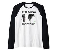 Belted Galloway Simply The Best Vintage Cow Gift Shirt Raglan Baseball Tee
