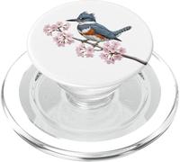 Belted Kingfisher Cherry Blossoms Birdlover Birdwatcher Bird PopSockets PopGrip for MagSafe