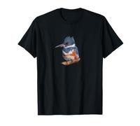 Belted Kingfisher Tshirt Birdwatcher Megaceryle Alcyon T-Shirt