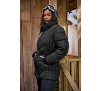 Belted Puffer Coat Yours Black 22-24