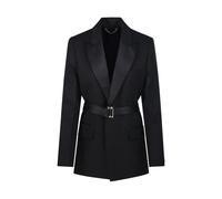 Belted Tailored Jacket- female- Victoria Beckham- Blazers- Black- S- Jackets S