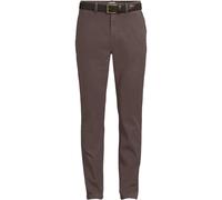 Belted Textured Chinos, Straight Fit lands end Chocolate 32
