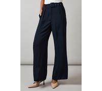 Belted Wide Leg Trouser Principles Navy 18