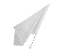 Belti Majorette Twirling Baton Flag (White, 65cm)