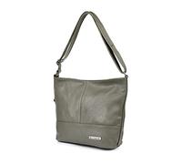 BELTIMORE, Bag, Natural leather, Mail bag, 32x27x12cm, Two stripes, Grey