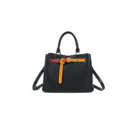 Beltline Muse Triple Compartments PU Leather Top Handle Crossbody Bag Fontanella Fashion Black One Size