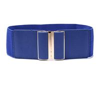 Beltox Womens 3" Wide Belt Elastic Stretch Cinch Waistband Lady Cummerband - Blue - Waist 26"-43"(66CM-108CM)