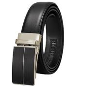 BELTROAD Flip-Top Ratchet Leather Belt for Men, Work Belts in Black/Brown | Automatic Buckle, Quick Release Belt for Work Casual, for Trousers Jeans, Trim to Fit, Smooth Sliding, Holeless, Gift Boxed