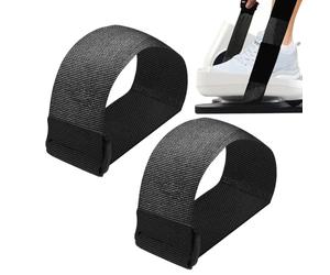 Belts for Elliptical Pedals Under the Desk, Adjustable Training Equipment with Assistance | 2 Pieces Reusable Straps | For Gym Office Fitness Routine Daily Women