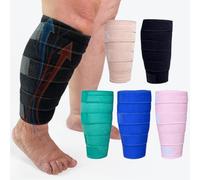 Beltwell® Adjustable Calf Compression Wrap for Swelling, Lymphedema, Edema, Lipedema & Poor Circulation - Leg Support for Travel, Daily Use & Pain Relief - Unisex, Easy to Wear (Black, L - SHORT)