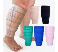 Beltwell® Adjustable Calf Compression Wrap for Swelling, Lymphedema, Edema, Lipedema & Poor Circulation - Leg Support for Travel, Daily Use & Pain Relief - Unisex, Easy to Wear (Beige, XXL - TALL)