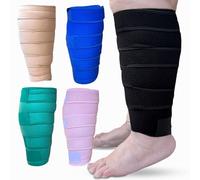 Beltwell® Adjustable Calf Compression Wrap for Swelling, Lymphedema, Edema, Lipedema & Poor Circulation - Leg Support for Travel, Daily Use & Pain Relief - Unisex, Easy to Wear (Black, M - TALL)