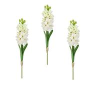 BELUAPI 3PCS Artificial Silk Hyacinth Flowers,19in Fake Hyacinth Narcissus Flowers Long Stem Hyacinth Flowers Bouquet,Faux Antirrhinum Snapdragon Flowers for Home Garden Wedding Table Vase Decoration