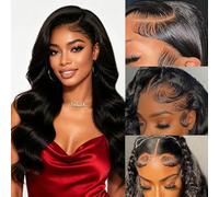 Beluck 13x6 HD Lace Body Wave Glueless Human Hair Wig for Women 18 Inch