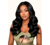 Beluck Face-Framing Curtain Bangs Loose Body Wave Glueless Wig Human Hair Wig Layered Cut 6x6 Pre Cut Transparent Lace Front Wigs Human Hair Wig 200 Density Glueless Wig For Women 32 Inch