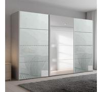 Beluga Extra Sliding Wardrobe - 361cm - 3 Door - Mirror - Silk Grey & Silk Grey Glass